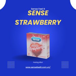 bao cao su Sense Strawberry